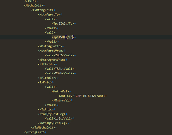 Pairing and matching XML report