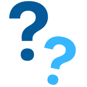 Dark blue and light blue question marks for EMIR page