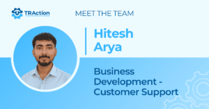 Meet the team. Hitesh Arya, business development - customer support